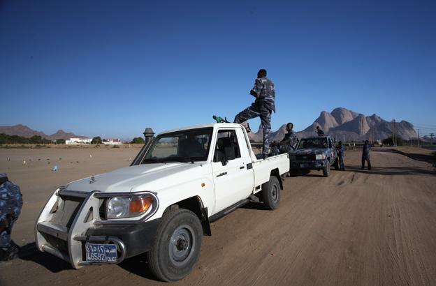 Sudanese border patrol