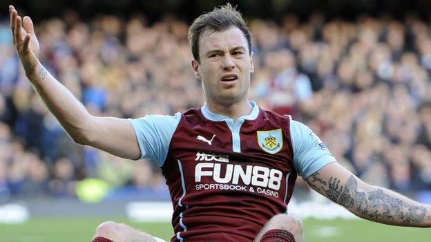 Burnley forward Ashley Barnes