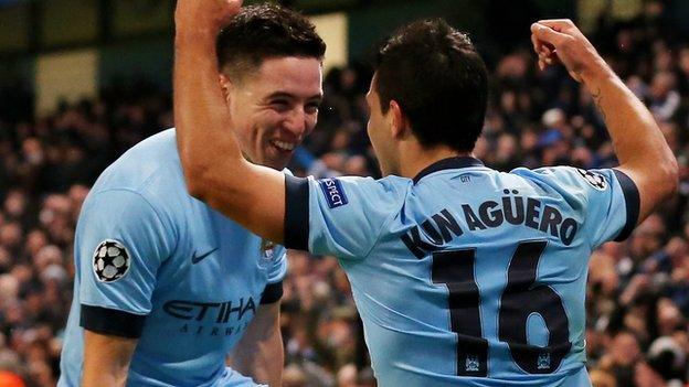 Samir Nasri and Sergio Aguero