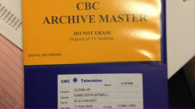 CBC archive of film