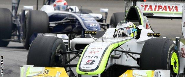 Jenson Button at the 2009 Brazilian Grand Prix