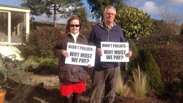 Residents Julie Hinchcliffe and Peter Taylor