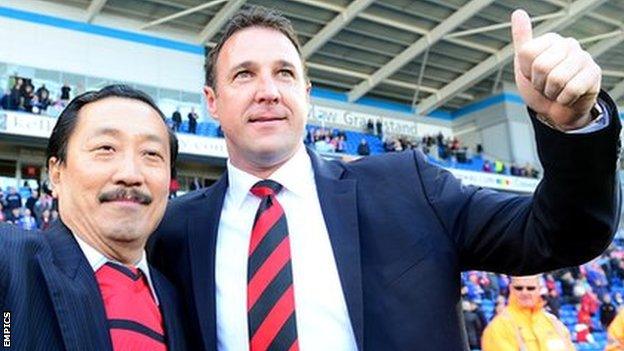 Vincent Tan and Malky Mackay