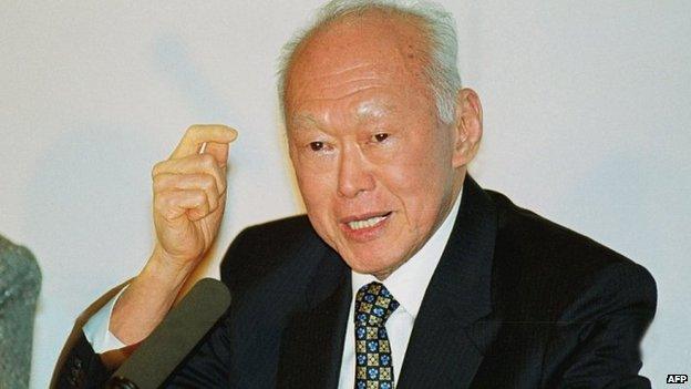 Lee Kuan Yew in San Francisco 9 March 2000