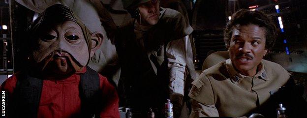 Nien Nunb and Lando Calrissian
