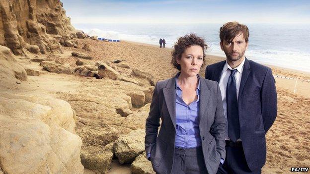 Olivia Colman and David Tennant in Broadchurch