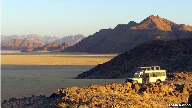 Visitors in Nkasa Rupara National Park, Namibia