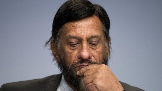 Rajendra Pachauri at IPCC meeting in Berlin on 13 April 2014