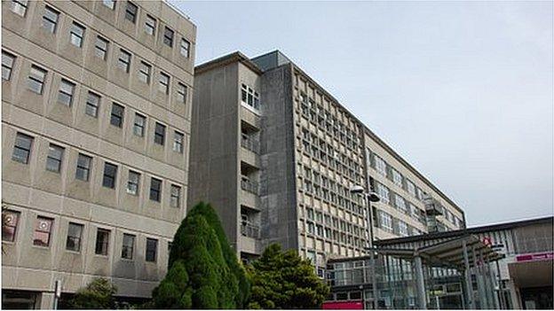 Tower Block at the Royal Cornwall Hospital