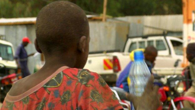 Street child in Gilgil, Kenya (February 2015)