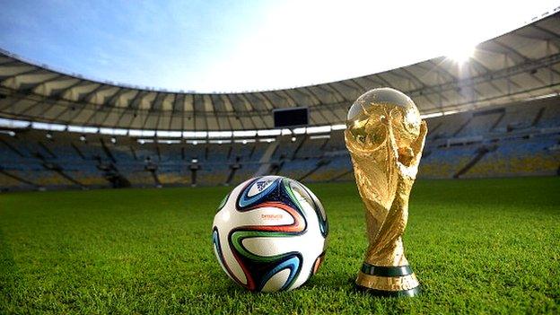 The World Cup trophy