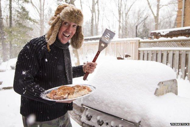 BBQ in the snow