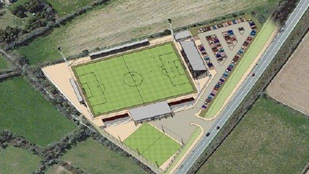 Truro City's planned new stadium