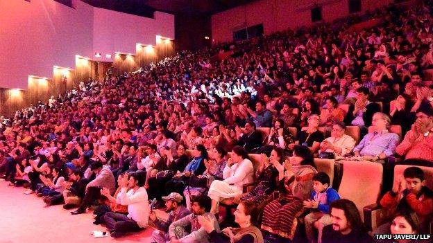 Audience at the LLF