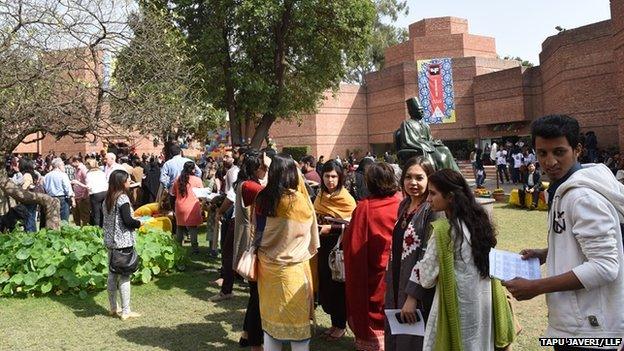 Crowds at the Lahore Literary Festival