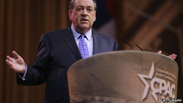 Mike Huckabee speaks at CPAC in 2014.