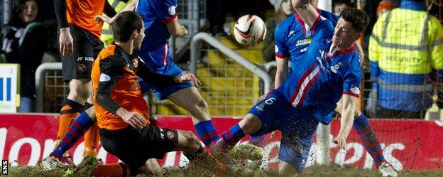 Ryan McGowan secured a point for Dundee United with a lat goal against Inverness at Tannadice