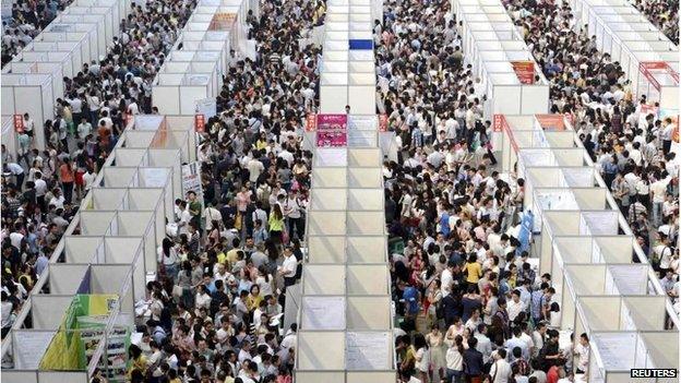 Job fair in Chongching, China (Jan 2015)