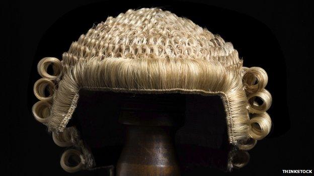 A lawyer's wig