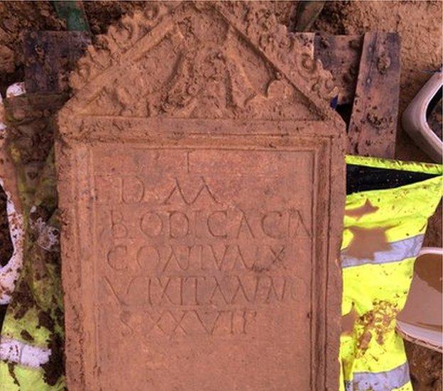 Roman tombstone