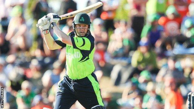 Ireland batsman Niall O'Brien