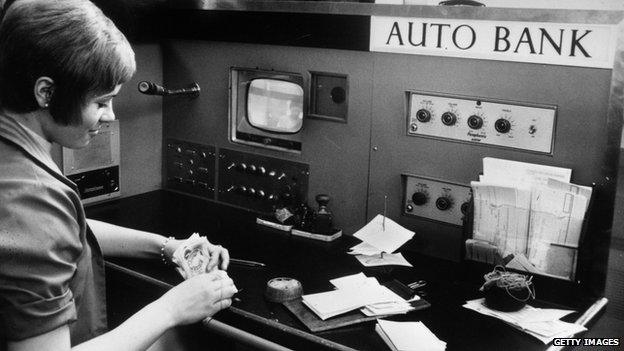 1969 image of an "auto bank"