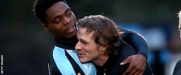 Gareth Ainsworth and Fred Onyedinma