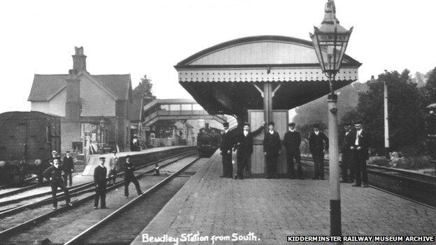 Bewdley Station in about 1910 (image: Kidderminster Railway Museum Archive)