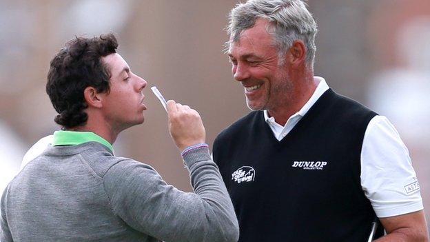 Rory McIlroy and Darren Clarke
