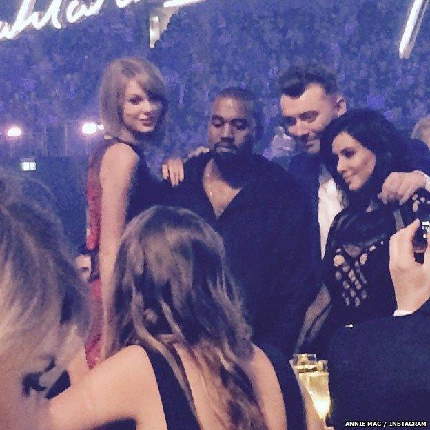 Taylor Swift, Kanye West, Sam Smith, Kim Kardashian