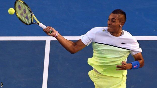 Kyrgios lost to Andy Murray last month