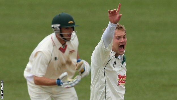 Worcestershire fast bowler Gareth Andrew