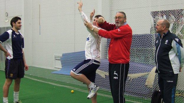 Mike Hendrick at Shrewsbury sports centre