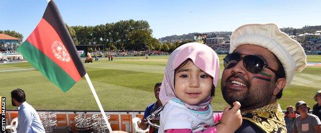 Afghanistan fans in Dunedin