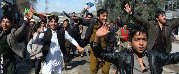 Afghanistan fans celebrate in southern Kandahar