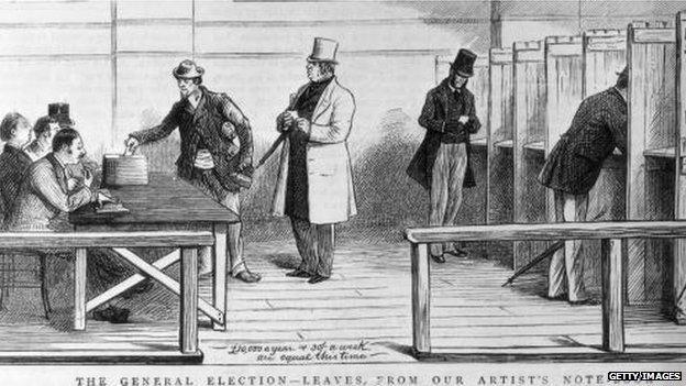 A newspaper sketch of the general elections of 1880