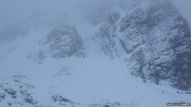 Gully on Ben Nevis