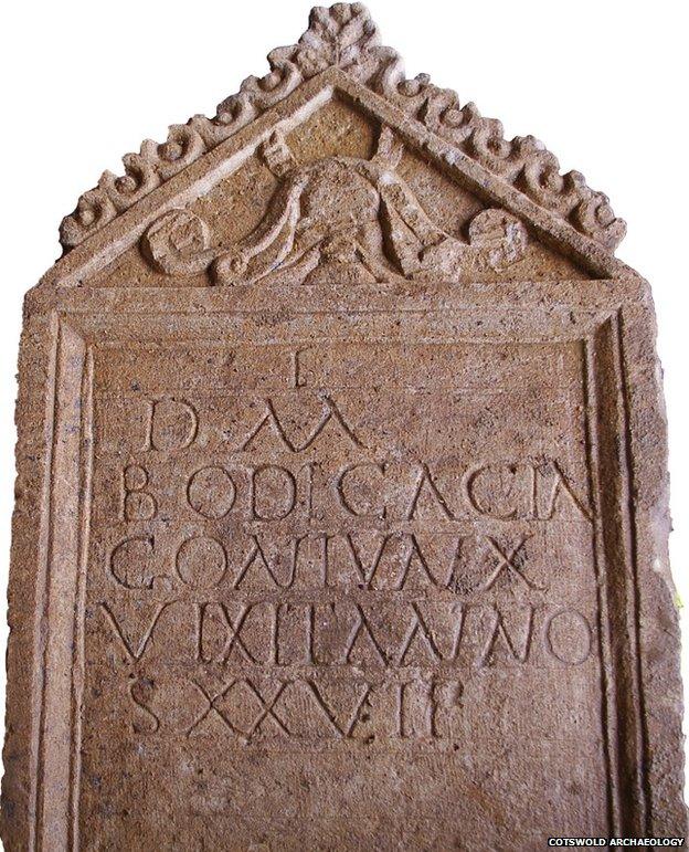 Roman tombstone