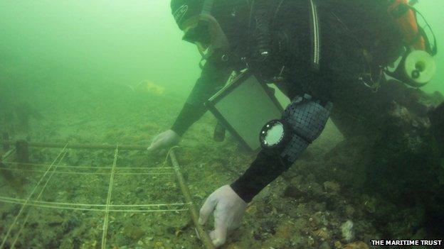 The site is submerged in the Solent