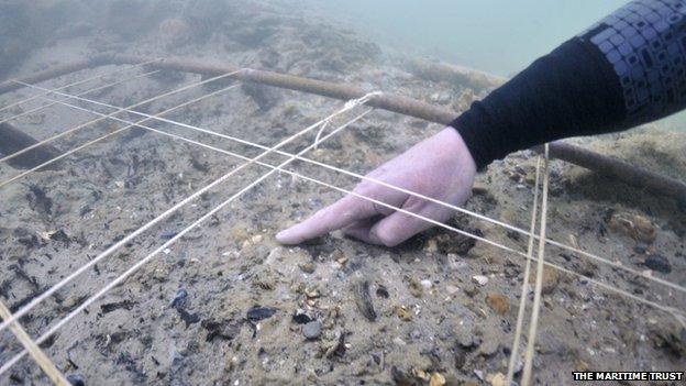 The site is submerged in the Solent