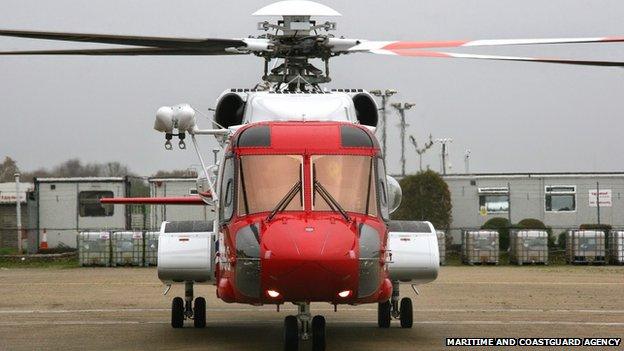 Civilian rescue helicopter