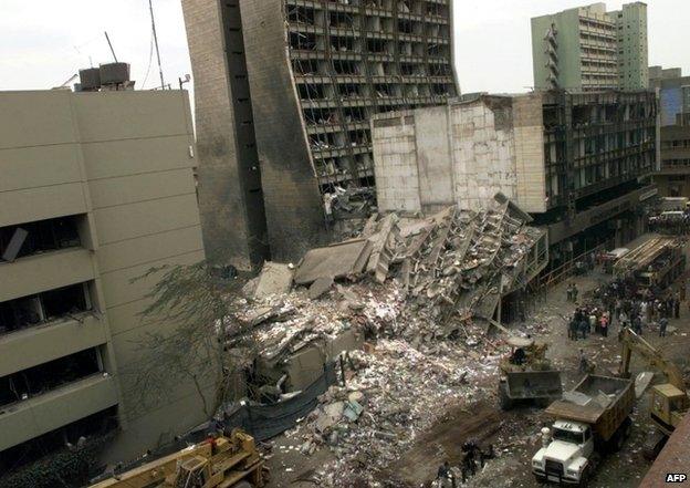 Nairobi embassy bombed in 1998