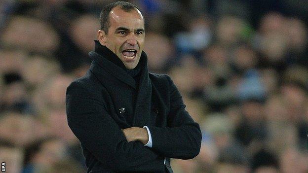 Everton manager Roberto Martinez