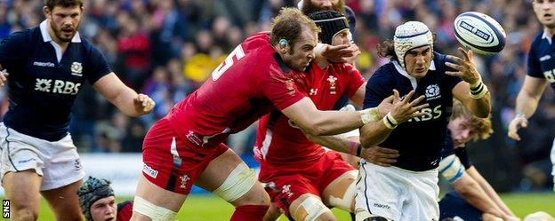 Scotland v Wales at Murrayfield