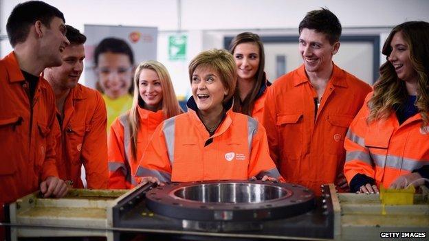 nicola sturgeon and apprentices