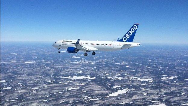 Bombardier CS300 jet