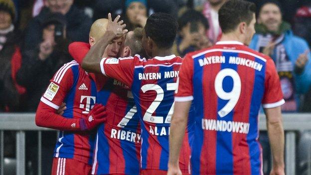 Bayern Munich celebrate