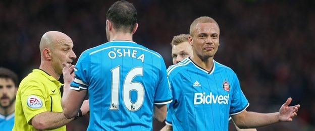 Sunderland defender Wes Brown is confused over his dismissal at Manchester United