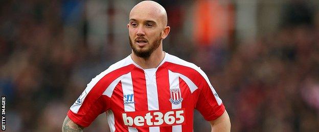 Stoke midfielder Stephen Ireland