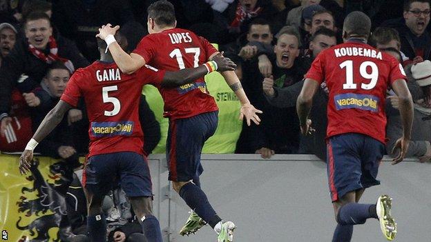 Lille celebrate